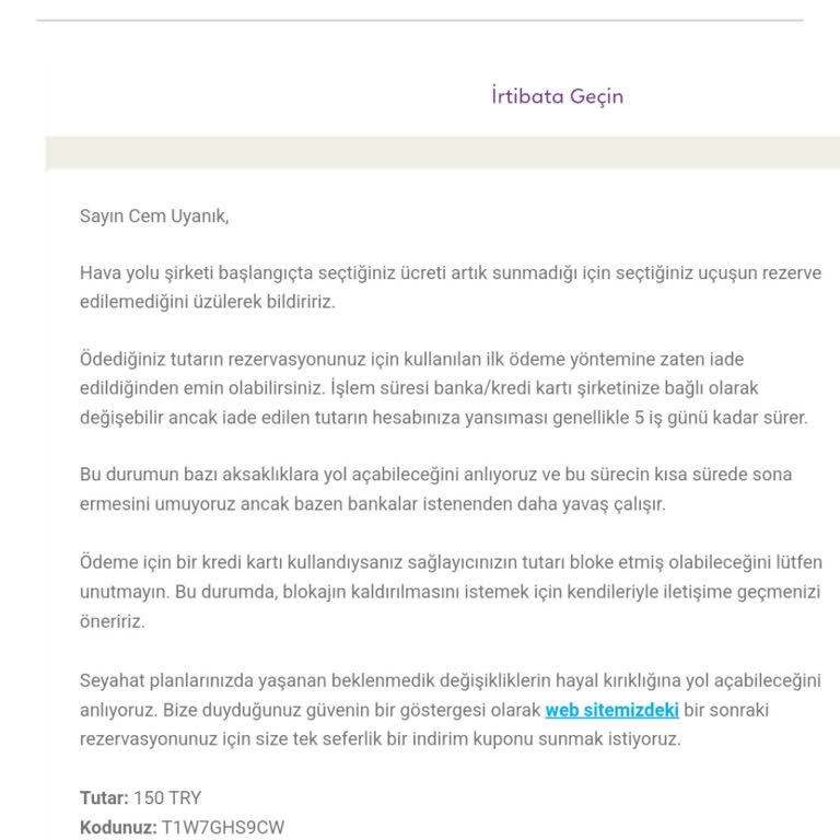 Budgetair.com İade Ücreti Yapmıyor