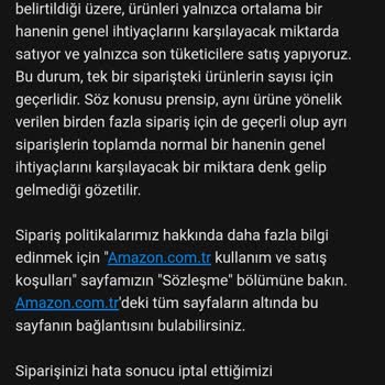 Amazon Siparişleri İptal Ediyor.