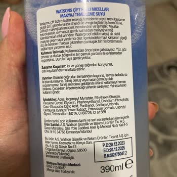 Watsons Çift Fazlı Makyaj Temizleme Suyu Göz Yakması