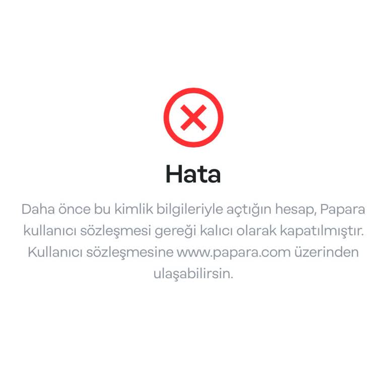 Papara Hesap Kullanımı Yapamıyorum!