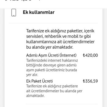 Vodafone Fazla Fatura Ücreti Ve Bilgim Dışında Üyelik Yapılması