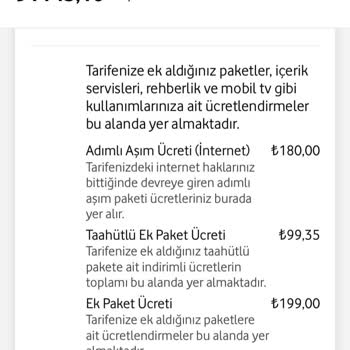 Vodafone Fazla Fatura Ücreti Ve Bilgim Dışında Üyelik Yapılması