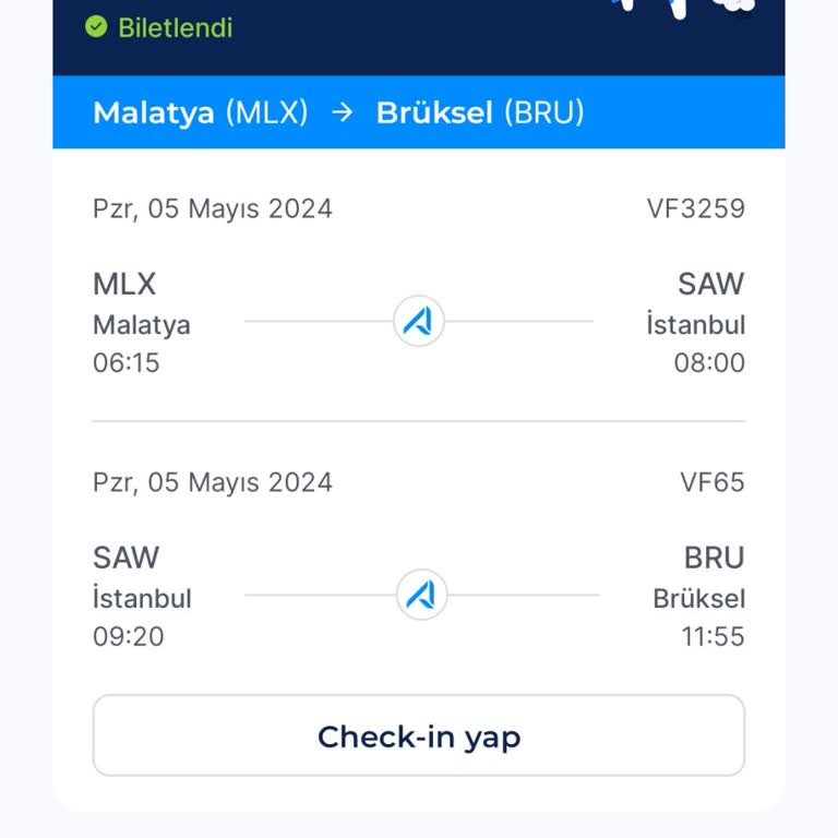 Ajet Havalimanı Personeli Hatası Yüzünde Biletimi Yaktım