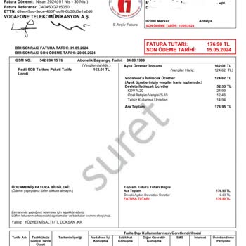 Vodafone Fatura Abonelik Ve Tarife Değişikliği