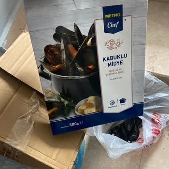 Metro Market Kabuklu Midye ( Temizlenmemiş, Bozuk )
