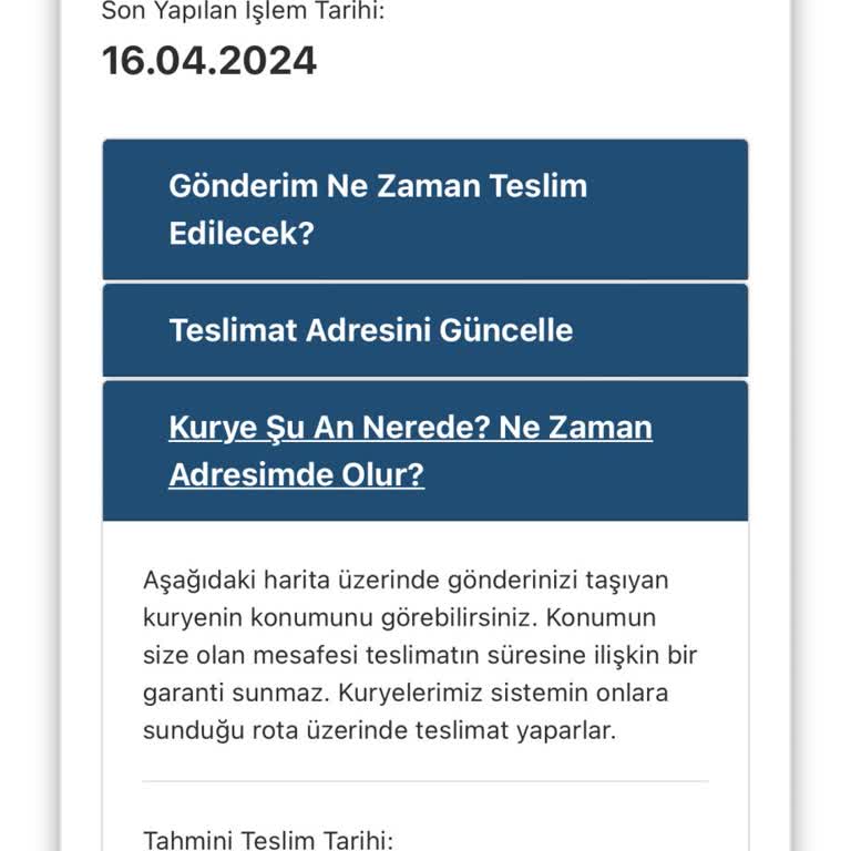 AGT Kurye Teslim Edilmeyen Kargo