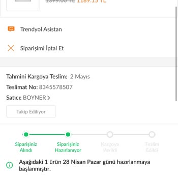 Boyner Ürünlerimi Göndermiyor!