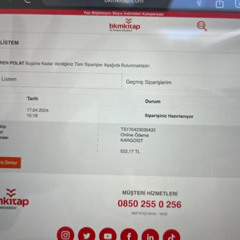 BKM Kitap Sipariş Sorunu
