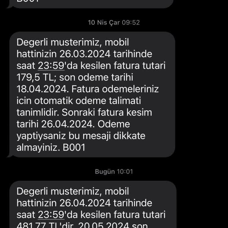 Türk Telekom Fahiş Fatura Kesmesi