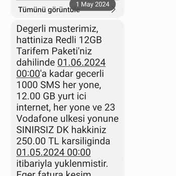 Vodafone Tarife Değişikliği Ve Zam