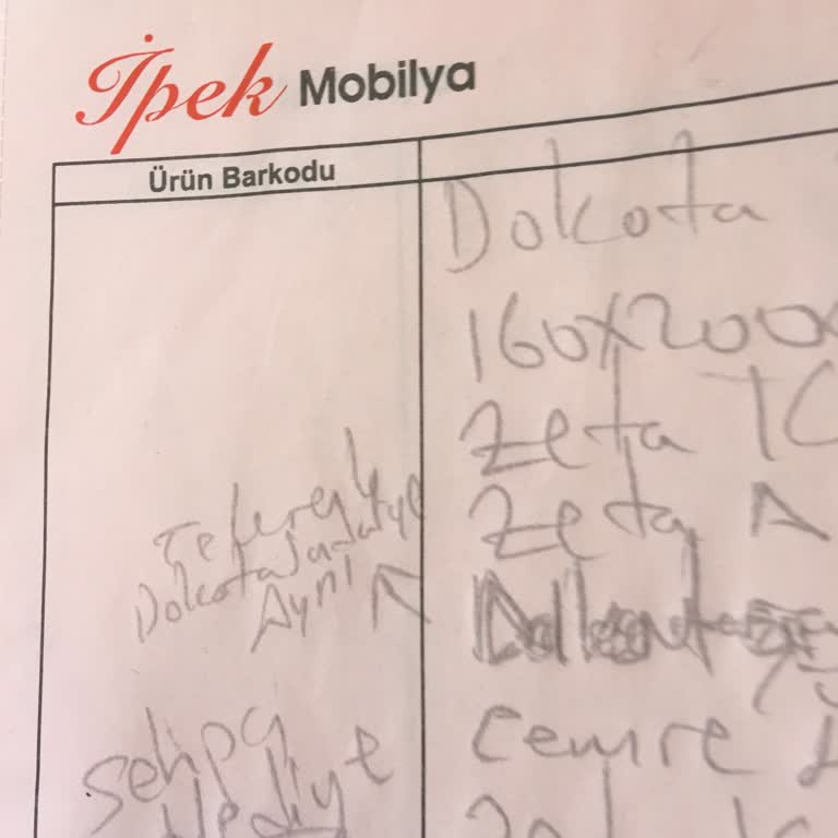 İpek Mobilya Zigon Sehpalarım Teslim Edilmedi