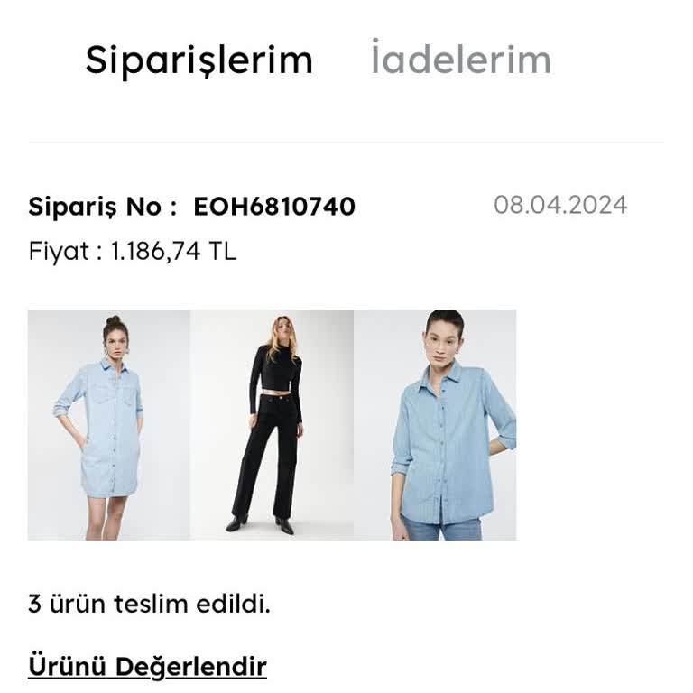 Mavi.com Teslim Edilemeyen Sipariş