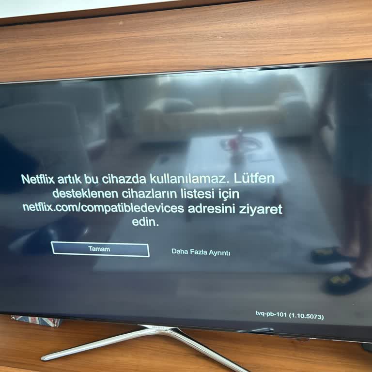 Samsung TV'de Netflix Desteğinin Aniden Kesilmesi