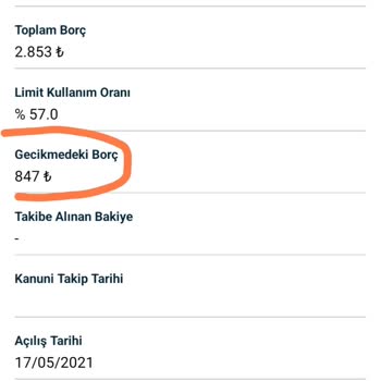 Enpara KKB'ye Findeks'e Gecikme Olarak Bildirdiniz