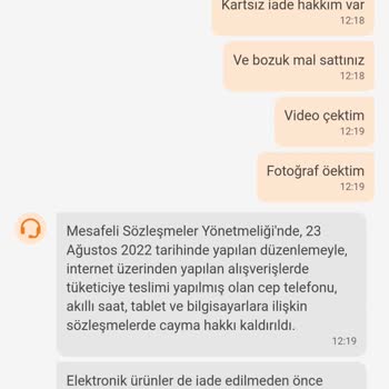 Technomen Trendyol Para İademi Yapmıyor.