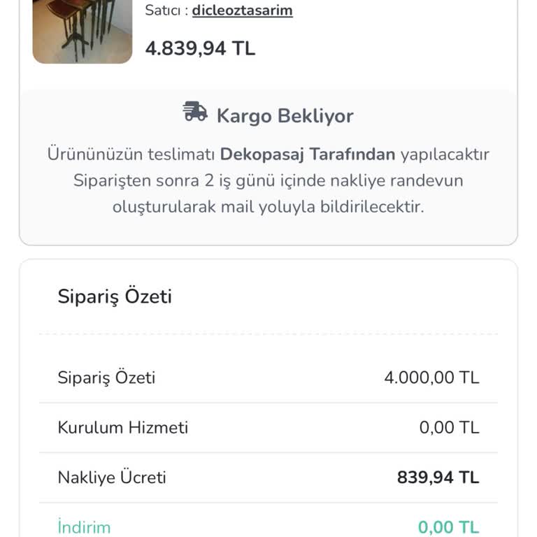 Dekopasaj Online Alışverişte Beklenen Hizmet Kalitesi