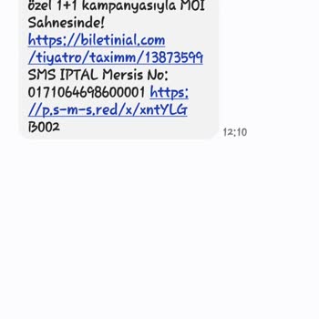 Moi Sahne SMS Almak İstemediğim Halde SMS Geliyor