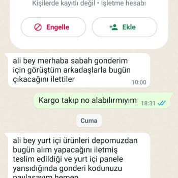 Sanal Yağ Market Ürünü Kargoya Vermiyorlar
