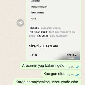 Sanal Yağ Market Ürünü Kargoya Vermiyorlar