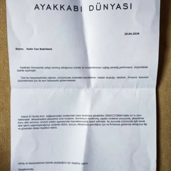 Asla Ayakkabı DÜNYASI'DAN Ürün Almayacağım.