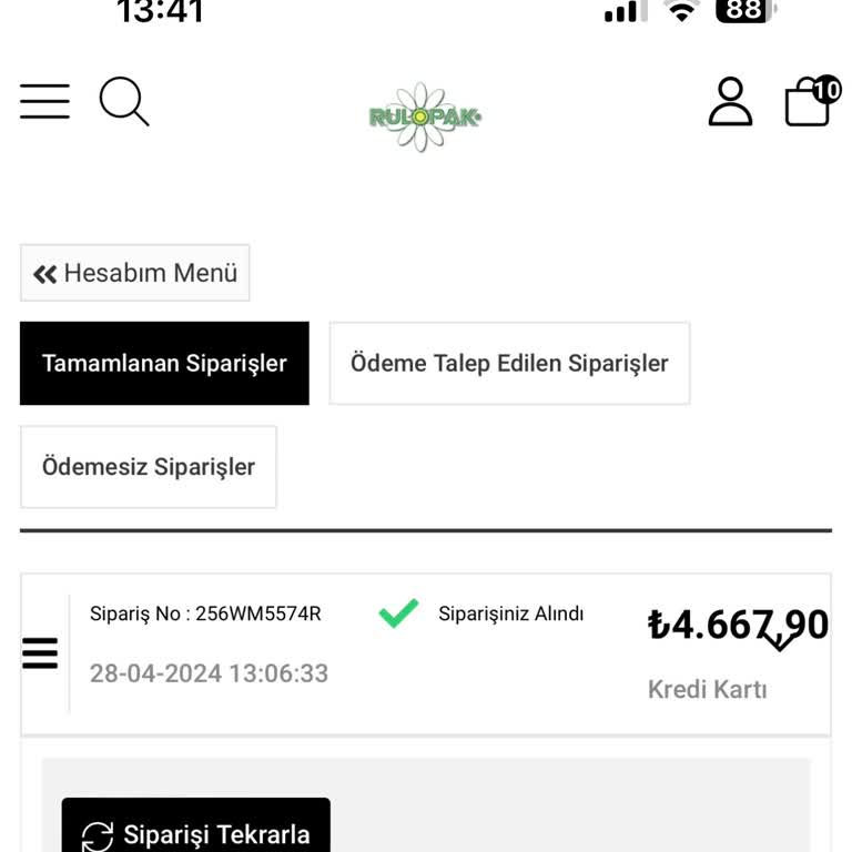 Rulopak Ürünleri Kargo Vermiyor