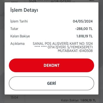 Meydan Döner Para İadesi Yapılmadı