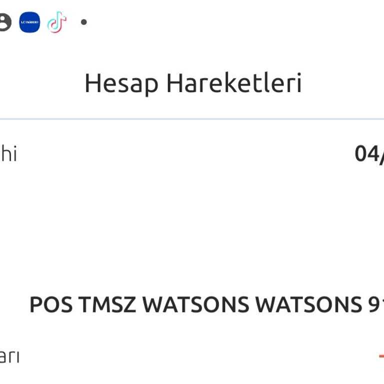 Watsons Kartla İndirim Yok