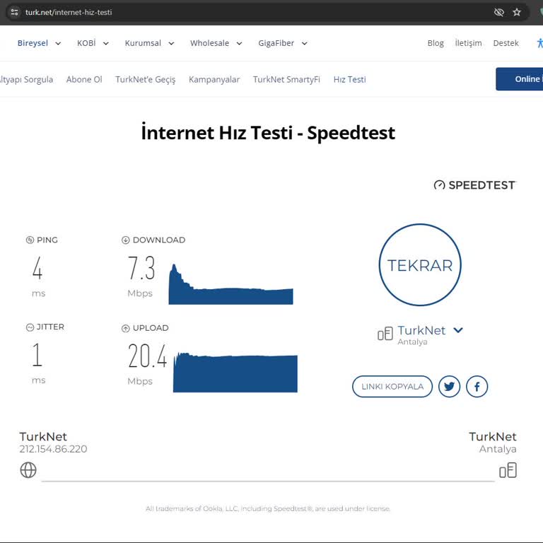 TurkNet Hız Sorununu Çözmüyor