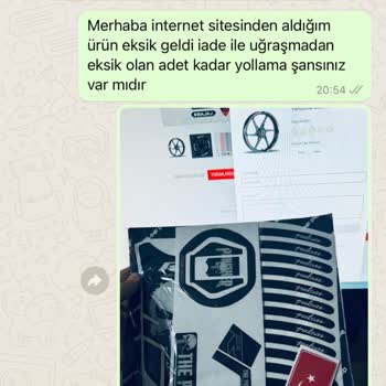 Redline Grafik Eksik Ürün Gönderildi