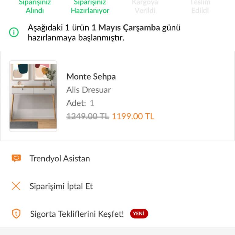 Trendyol Cg Home Ürün Teslimi