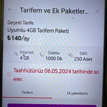 Vodafone Müşteri Temsilcisi Yanlış Bilgi Vererek Yeni Tarifeye Geçirdi