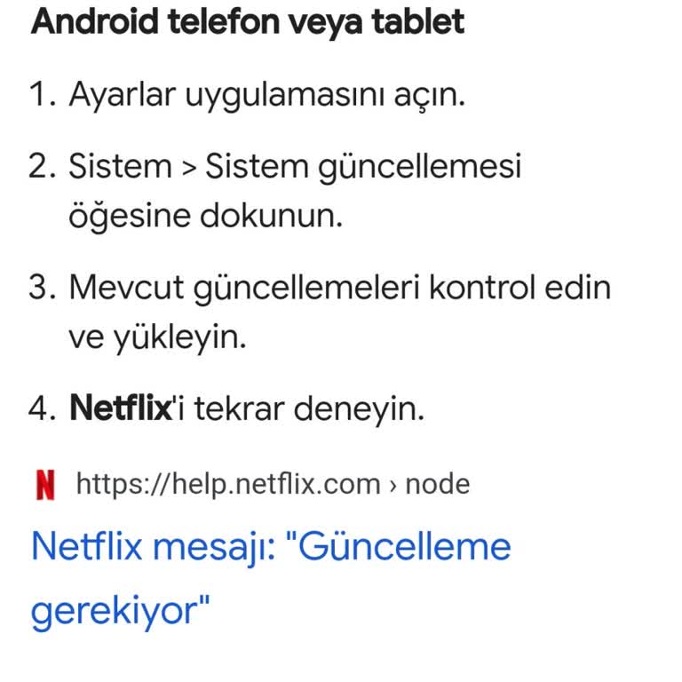 Samsung TV Güncellemesi Netflix Kullanılamıyor