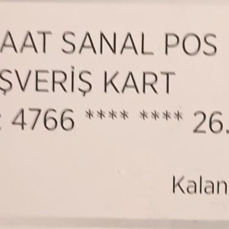 Ziraat Bankası Karttan İzinsiz Para Çekme