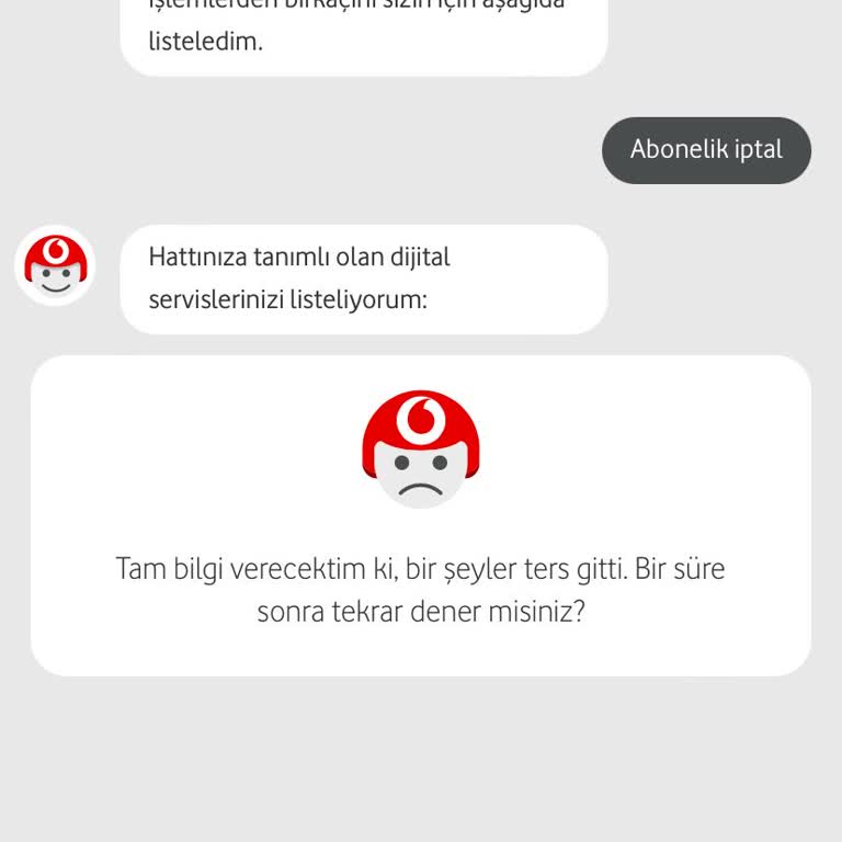 Vodafone Memnuniyetsizlik Ve İptali İçin Cayma Bedeli Yansıtılması