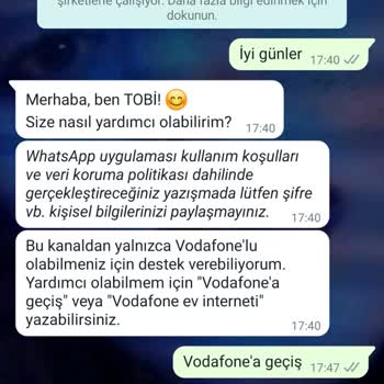 Sorumsuz Vodafone Yüzünden Zarardayım.