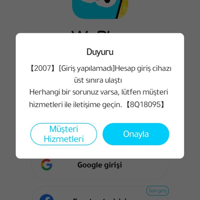 WePlay Hesabıma Giriş Yapamıyorum