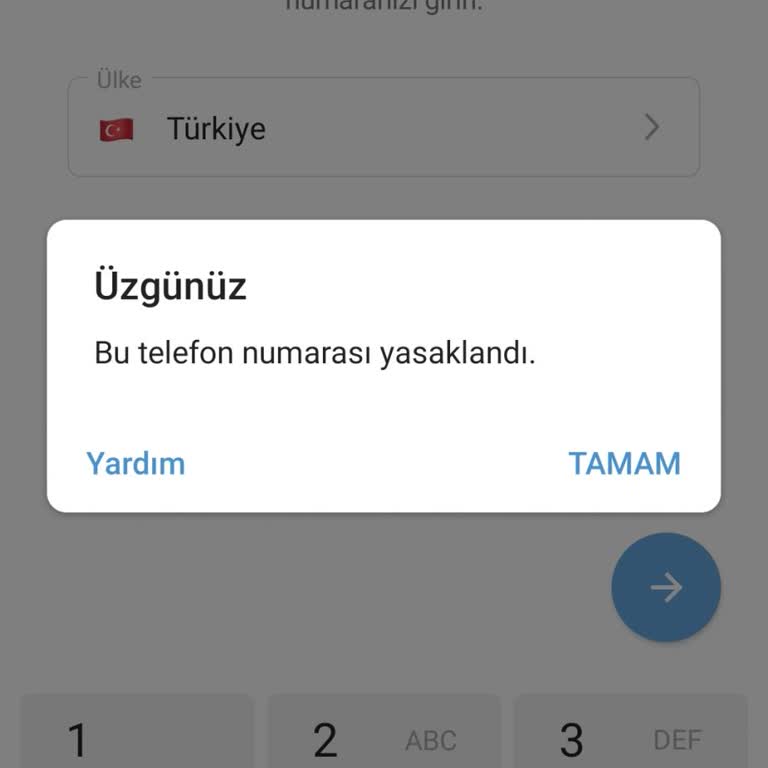 Telegram Hesabım İn Açılmasını İstiyordum