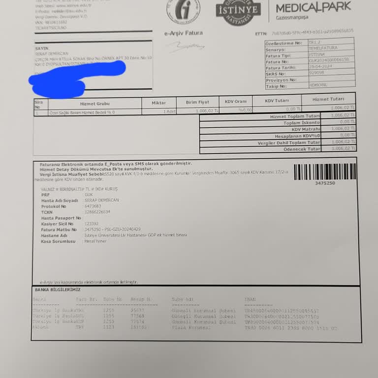 Medical Park Hastanesi İstinye Uni Medikal Parkta Tedavi Olunamaması Ve İletisim Sorunu