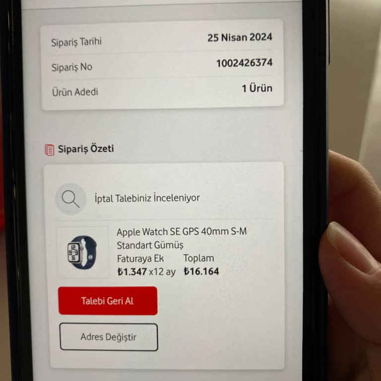 Vodafone İptal İadesinin Sonuçlanmaması