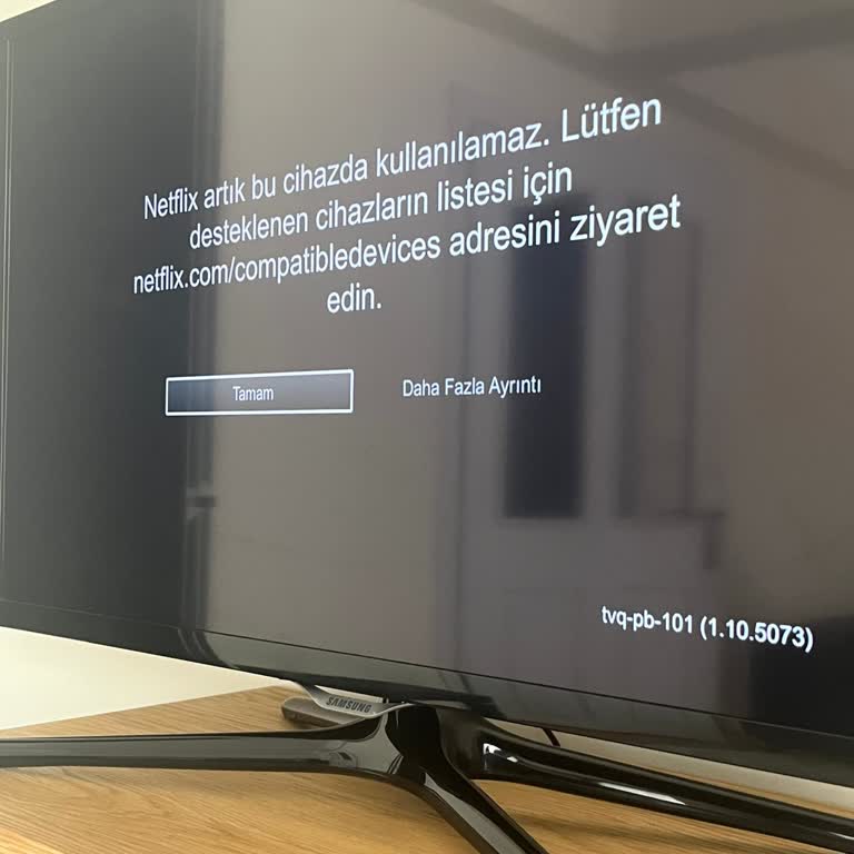 Samsung Marka Televizyonda Netflix Kullanılamıyor.