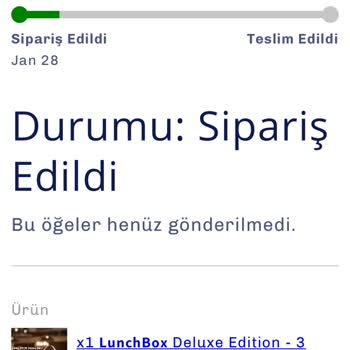 Dharmacaim Lunch Box Siparişim Gelmiyor