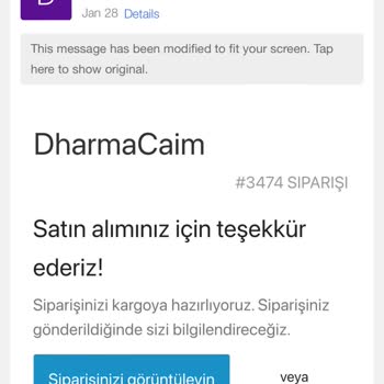 Dharmacaim Lunch Box Siparişim Gelmiyor