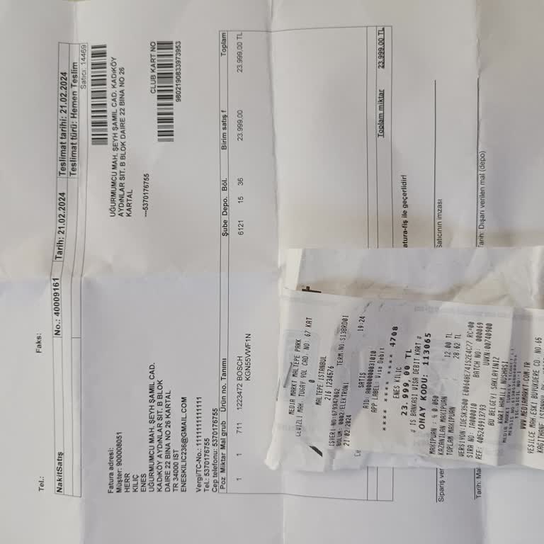 Arızalı Bosch Buzdolabı Değişim Talebi