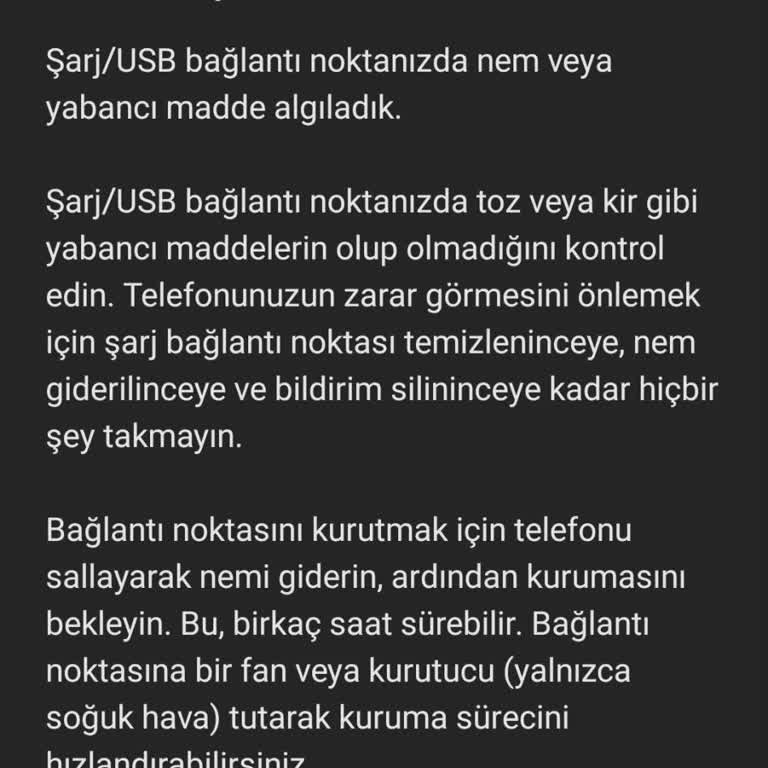 Samsung Telefon S10'da Yaşanan Ani Nem Uyarısı Sorunu!