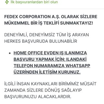 Jooble Üzerinden Fedex İş Başvurusu