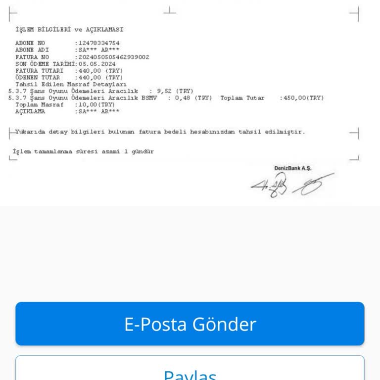 Denizbank Şans Oyunları Hesabıma Geçmeyen Para