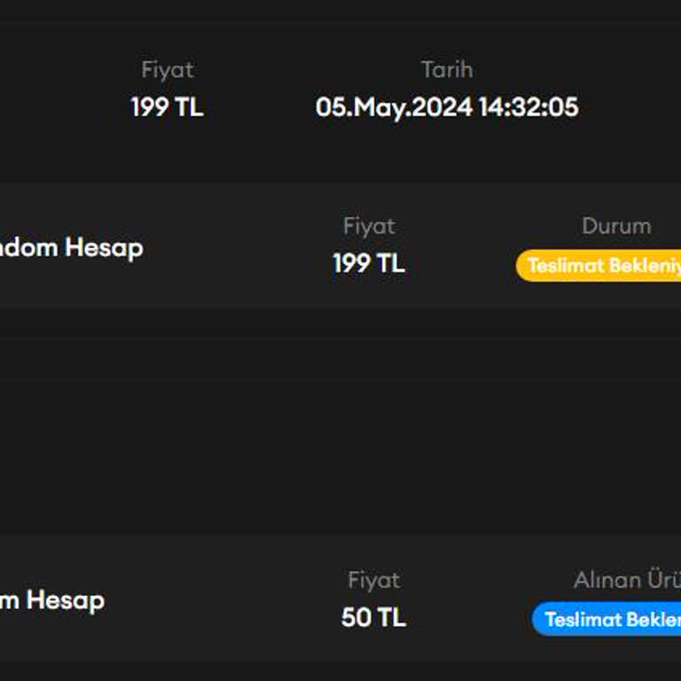 Valoskin.com Hesabım Daha Gelmedi