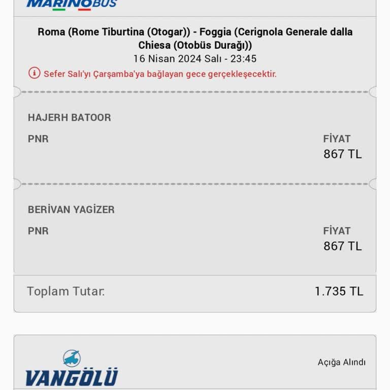 Obilet Para İademi Yapmadı
