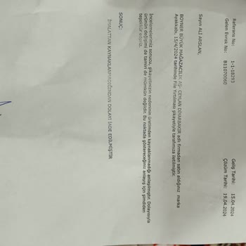Boyner Mağazasında Satılan Caterpiller Ayakkabının Filesinin Kopması