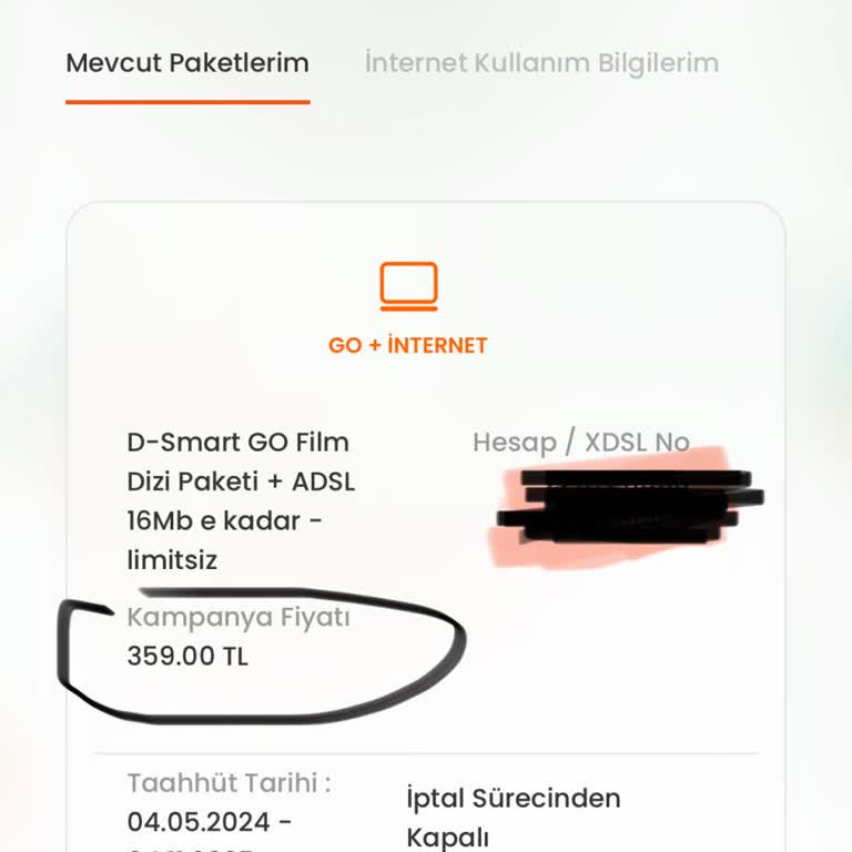 D Smart Kendisinde Olmayan Fiyatlı Ve Yanıltıcı İnternet Paketi Satış